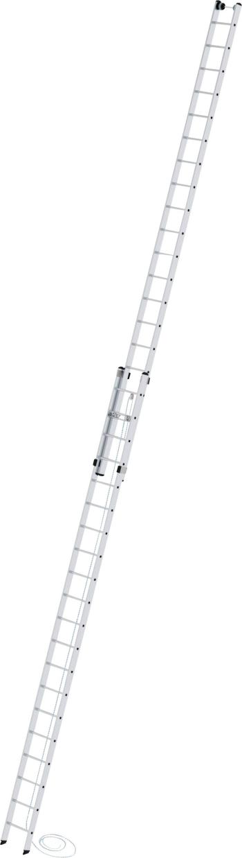 MUNK Günzburger Steigtechnik  21220 hliník výsuvný hliníkový rebrík s lanom  Max.prac. výška: 11.4 m