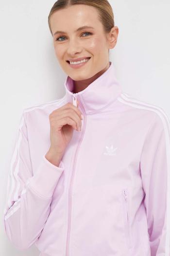 Mikina adidas Originals dámska, ružová farba, jednofarebná