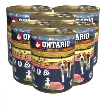 ONTARIO KONZERVA DOG VEAL PATE FLAVOURED WITH HERBS 6 X 800G