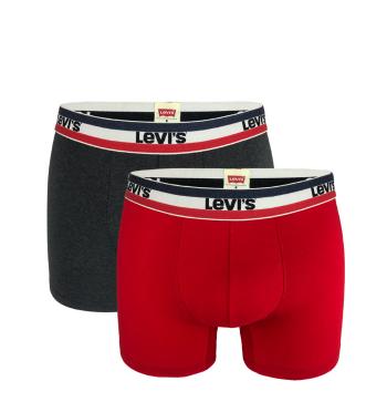 LEVI`S - 2 Pack - Sportswear red & black boxerky-M (82 - 88 cm)