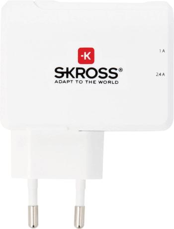 Skross  2.800111 USB nabíjačka do zásuvky (230 V) Výstupný prúd (max.) 3.4 A 2 x USB zástrčka