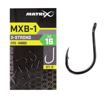 Matrix háčiky mxb-1 barbed eyed end black nickel 10 ks - veľkosť 12