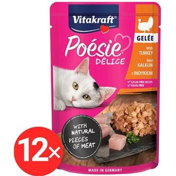 Vitakraft Cat mokré krmivo Poésie Délice Gelee morčacie 12× 85 g (KRMK0373ss)