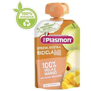 PLASMON bezlepková ovocná, jablko a mango 100 g, 7 mes.+ (8001040199244)