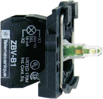 Schneider Electric ZB5AVB3 LED element s upevňovacím adaptérom, s objímkou ​​lampičky  zelená  24 V/DC, 24 V/AC 1 ks