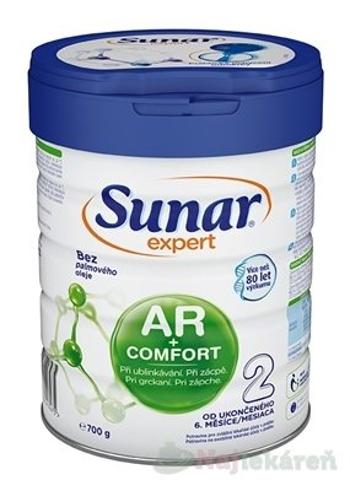 Sunar Expert AR+COMFORT 2 dojčenská výživa (od ukonč. 6. mesiaca) 700 g