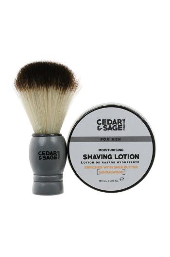 Mini sada na holenie Cedar & Sage Mini Shaving 2-pak