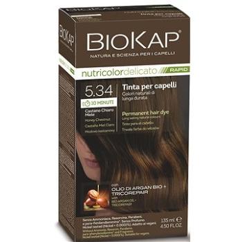 BIOKAP Delicato Rapid Farba na vlasy – 5.34 Medovo-gaštanová 135 ml (8030243021151)