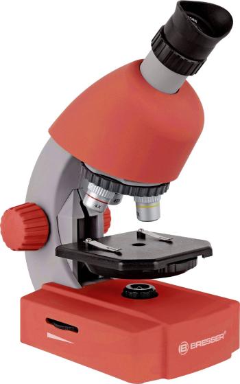Bresser Optik rot detský mikroskop monokulárny 640 x spodné svetlo