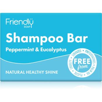 Friendly Soap Natural Shampoo Bar Peppermint & Eucalyptus prírodné mydlo na vlasy 95 g