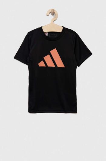 Tričko adidas U TR-ES LOGO čierna farba, s potlačou