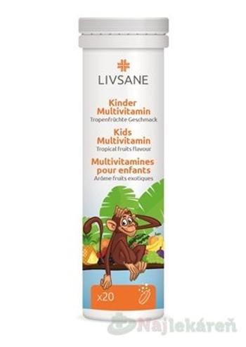 LIVSANE A-Z Multivitamín pre deti šumivé tablety 20 tbl