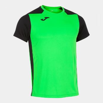 RECORD II SHORT SLEEVE T-SHIRT FLUOR GREEN BLACK L