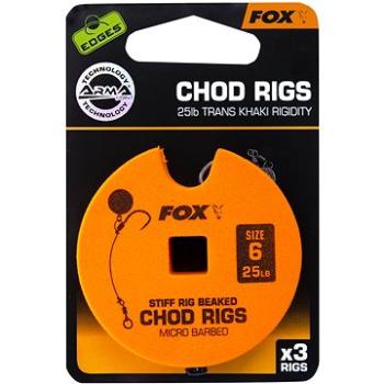 FOX Standard Chod Rigs Barbed Veľkosť 6 25 lb 3 ks (5055350289280)