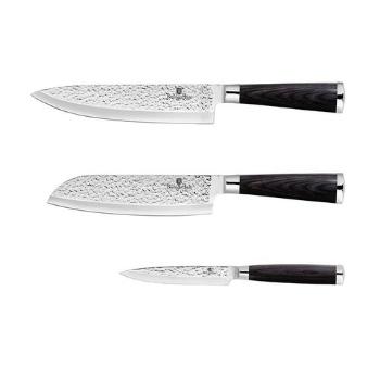 Berlinger Haus 3-dielna sada nehrdzavejúcich nožov Primal Gloss Collection Santoku