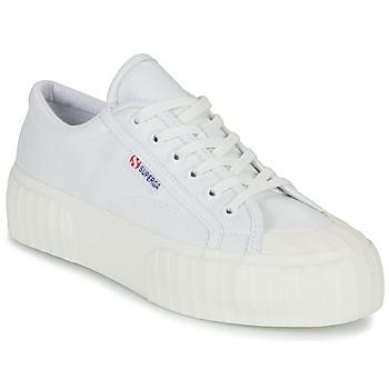 Superga  Nízke tenisky 2630 STRIPE PLATFORM VEGAN  Biela