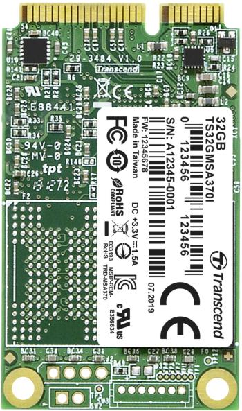 Transcend MSA370I 32 GB interný mSATA SSD pevný disk SATA 6 Gb / s Retail TS32GMSA370I