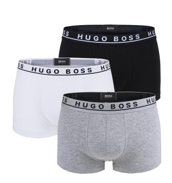 BOSS - 3PACK boxerky black, white, gray (HUGO BOSS)-XL (99-107 cm)