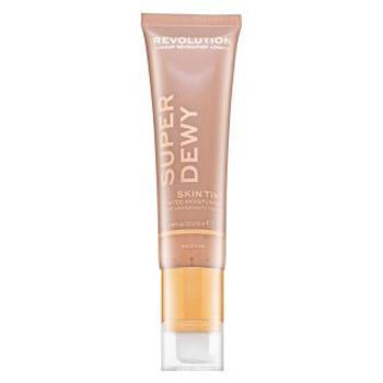 Makeup Revolution Super Dewy Skin Tint Moisturizer - Medium tónujúce a hydratačné emulzie 55 ml