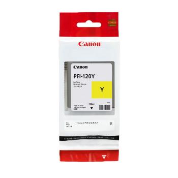 Canon originálna cartridge PFI120Y, yellow, 130ml, 2888C001, Canon TM-200, 205, 300, 305