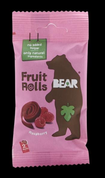 Bear Malinové rolky ovocné 20 g