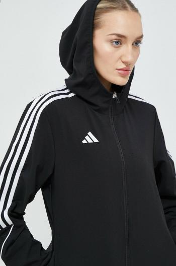 Tréningová bunda adidas Performance Tiro 23 čierna farba, prechodná