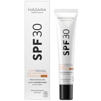 MÁDARA Opaľovací krém na tvár s anti-age efektom Plant Stem Cell (Age-Defying Face Sunscreen SPF 30) 40 ml