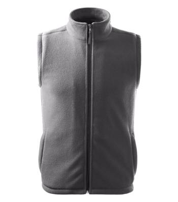 MALFINI Fleecová vesta Next - Oceľovo šedá | XL