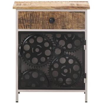 SHUMEE Nočný stolík 40 × 30 × 50 cm hrubé mangovníkové drevo, 323738