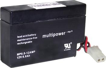 multipower MP0,8-12-AMP A9709 olovený akumulátor 12 V 0.8 Ah olovený so skleneným rúnom (š x v x h) 96 x 62 x 25 mm zásu