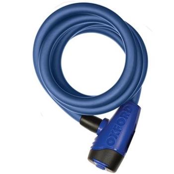 OXFORD zámok CABLE12, (modrý, priemer lanka 12 mm, dĺžka 1,8 m) (LK247)