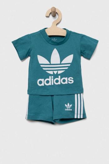 Sada pre bábätká adidas Originals tyrkysová farba