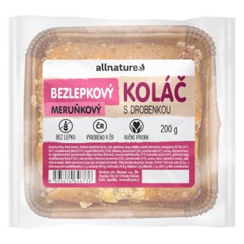 ALLNATURE Bezlepkový marhuľový koláč s posýpkou čerstvý 200 g