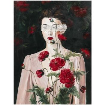Signes Grimalt  Obrazy, plátna Obrázok Žena S Ružami  Čierna