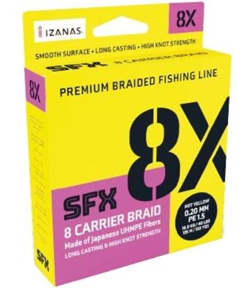 Sufix splietaná šnúra sfx 8x tmavo zelená 135 m - 0,128 mm 7,3 kg