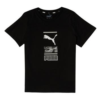 Puma  Tričká s krátkym rukávom ALPHA GRAPHIC TEE  Čierna