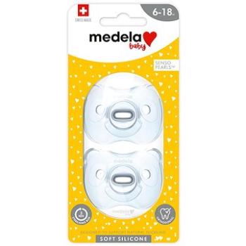 MEDELA Baby mäkký celosilikónový cumlík Boy 6 – 18 m, 2 ks (7610472872123)