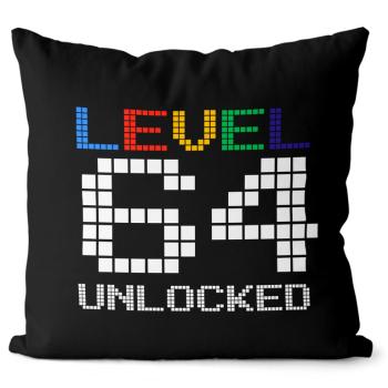 Vankúš Level unlocked (vek: 64, Velikost: 40 x 40 cm)