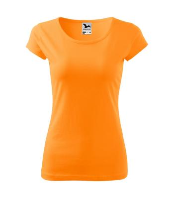 MALFINI Dámske tričko Pure - Mandarínkovo oranžová | S