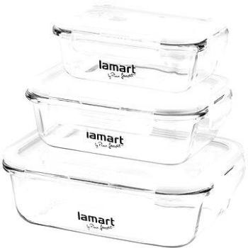 Lamart Súprava sklenených dóz 3 ks Air LT6011 (42002178)
