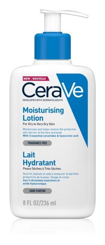 CeraVe Moisturizers hydratačné mlieko na telo a tvár pre suchú až veľmi suchú pokožku 236 ml