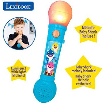 Lexibook Baby Shark Svietiaci mikrofón s melódiami a zvukovými efektmi (3380743087504)