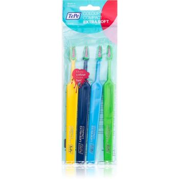 TePe Colour Compact zubné kefky extra soft 4 ks