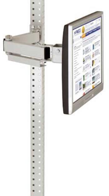 Manuflex ZB8301.0001  Podpora monitorov pre CANTOLAB a ALU s dvojitým kĺbom 500 mm, adaptér VESA 100 mm, v šedozelenej f