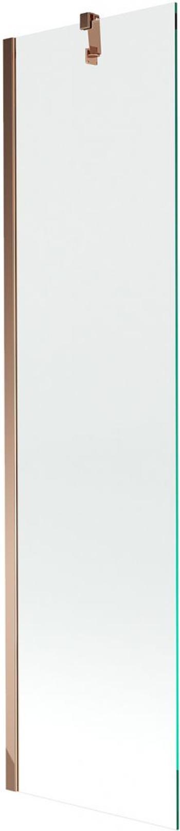 MEXEN/S - Next vaňová zástena FIX 50x150 cm, transparent, ružové zlato 895-050-000-00-00-60