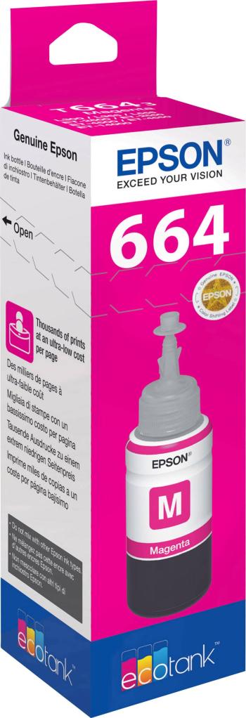 Epson Ink refill T6643 originál  purpurová C13T66434010