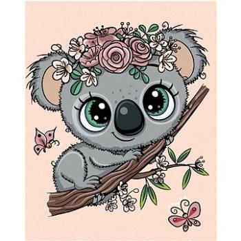 Maľovanie podľa čísel - Milá koala na vetve (HRAbz33362nad)