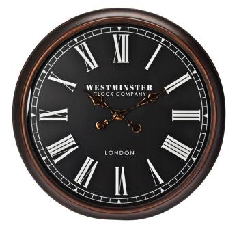 SEGNALE Hodiny nástěnné WESTMINSTER 76 cm černá KO-KL5000220