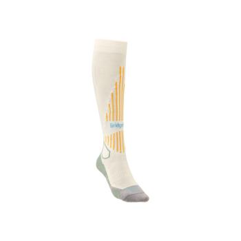 Ponožky Bridgedale Ski Lightweight Women´s white/lilac/224 L (7-8,5)