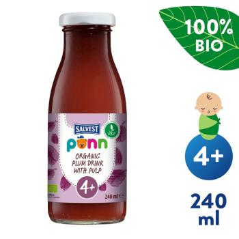 SALVEST Põnn BIO Slivková šťava s dužinou (240 ml)